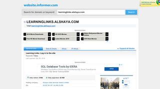 learning links alshaya login|Sign In .